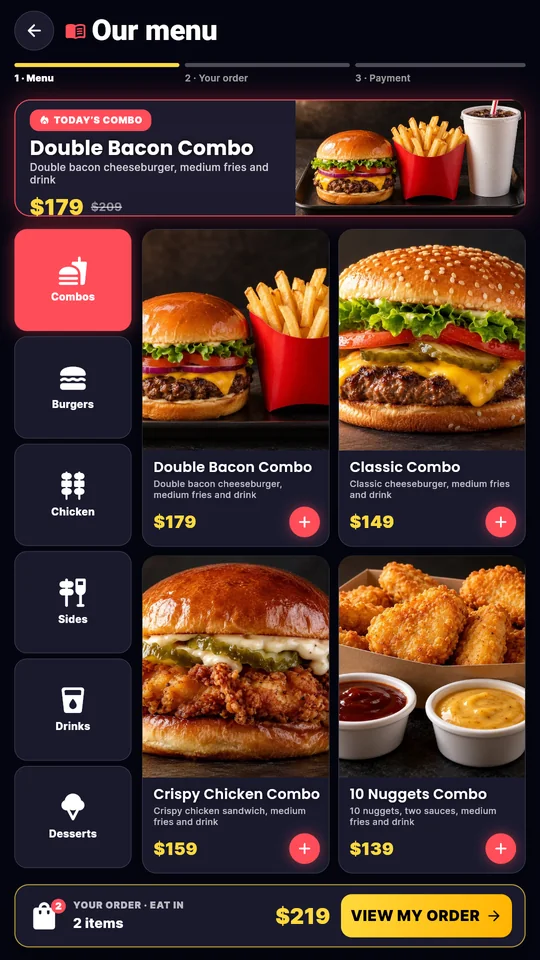 Screenshot: Menu